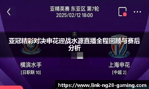亚冠精彩对决申花迎战水源直播全程回顾与赛后分析